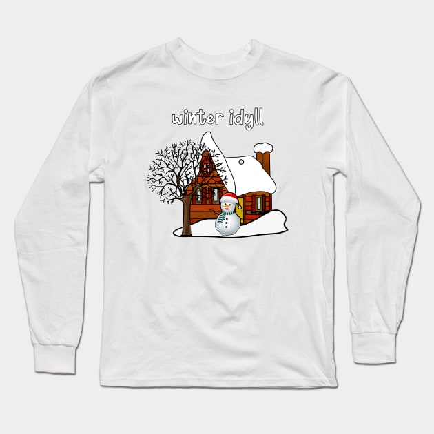 Winter idyll Long Sleeve T-Shirt by MAGICOART